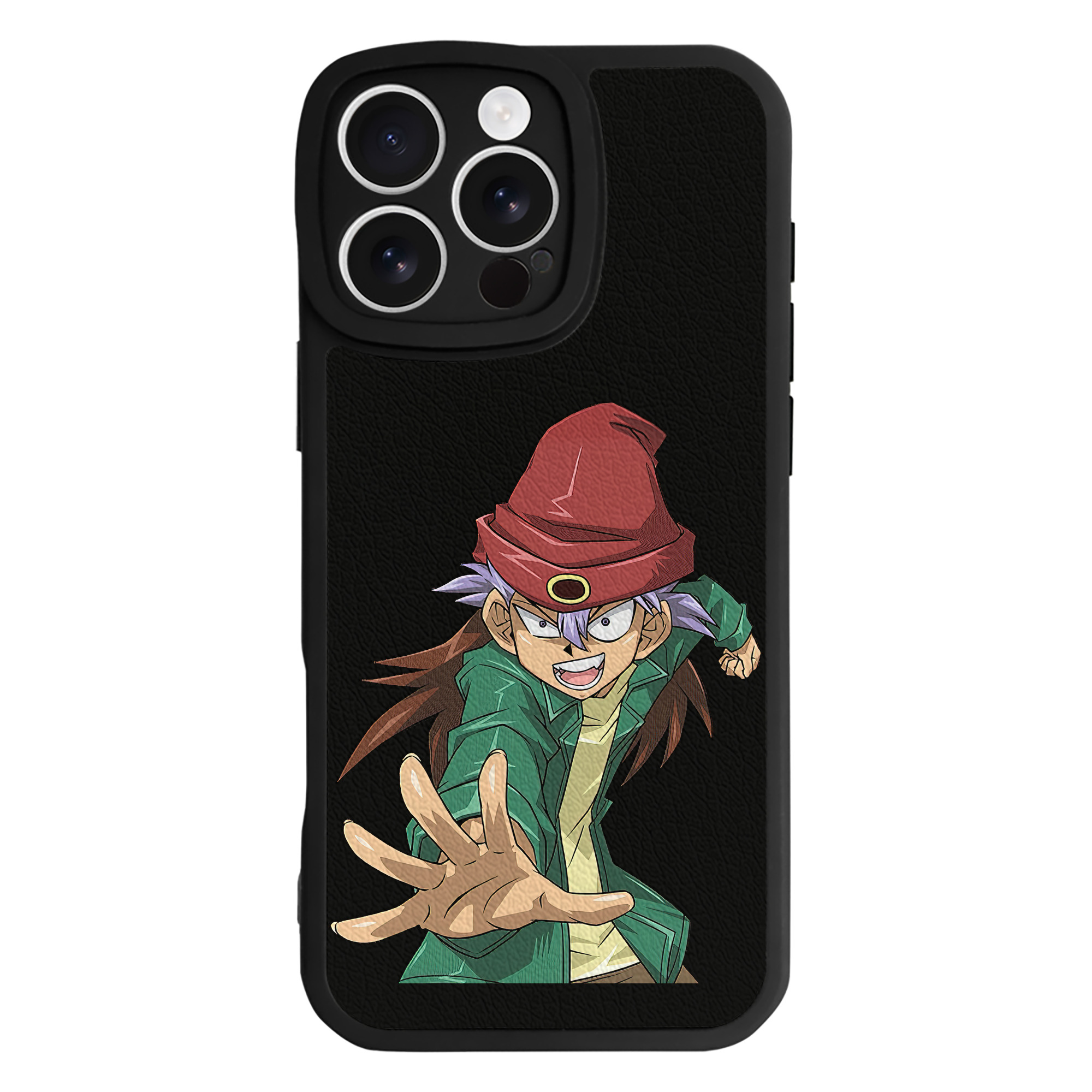 （画像用） 遊☆戯☆王 Yu-Gi-Oh! 【iPhone 16シリーズ対応】シリコンスマホケース（レザー調） 材質：シリコン